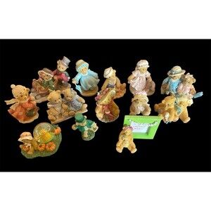 Cherished Teddies Lot Of 13 Figurines